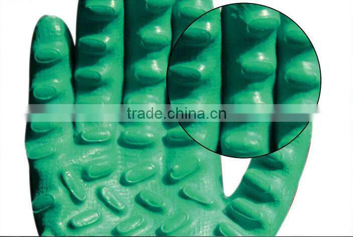 Mechanical Anti Shock Safety latex coated working gloves importers saudi arabia