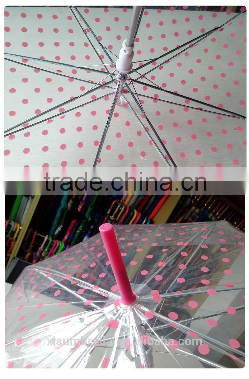 Plastic Handle Straight POE umbrella with 21''Auto open