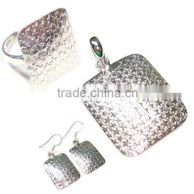 Wholesale jewelry semi precious jewelry solid 925 sterling silver sets