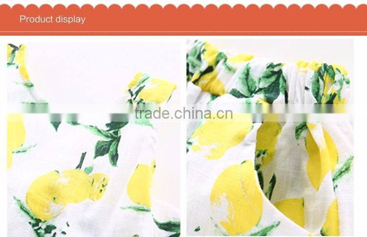 Lovely Cartoon Bowknot Cotton Girl Children Suit Sets