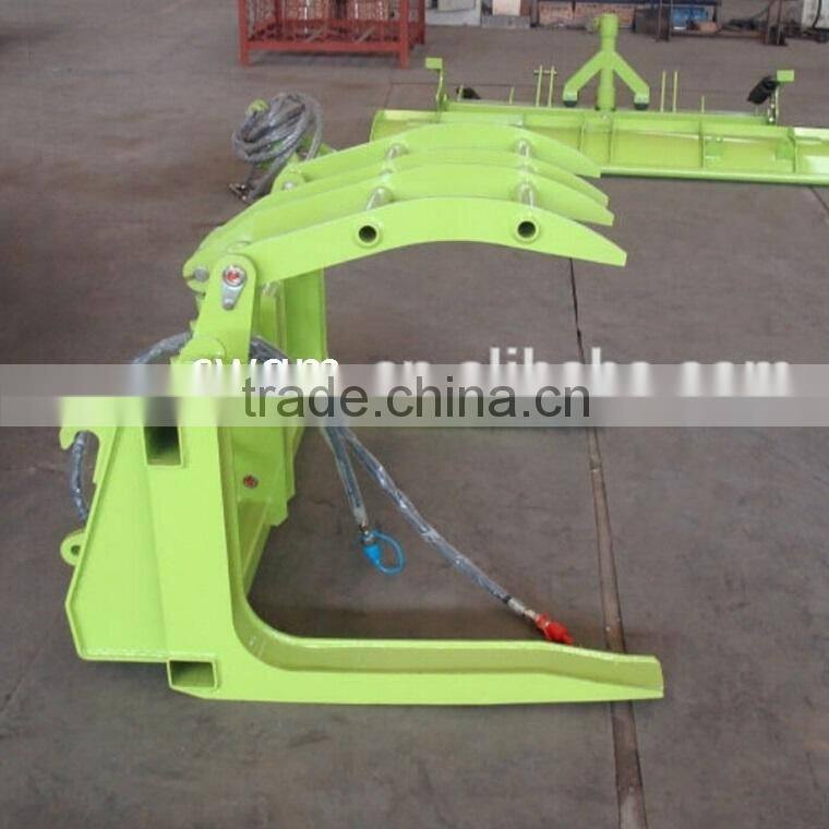 Hydraulic Timber grab on tractor front end loader