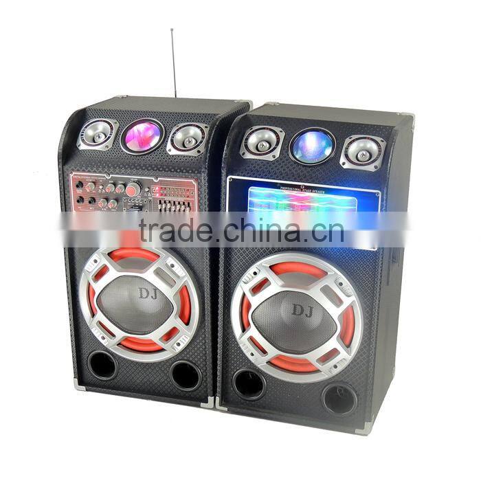 Best price creative active stage speaker with LED Light
