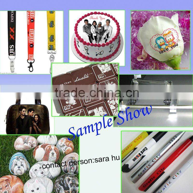 Factory price A2 format inkjet crystal printer flatbed