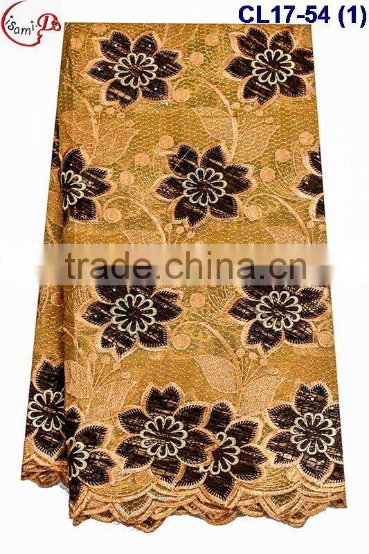 CL17-54 multicolor wonderful flower pattern Organza lace for Halloween dress french lace fabric