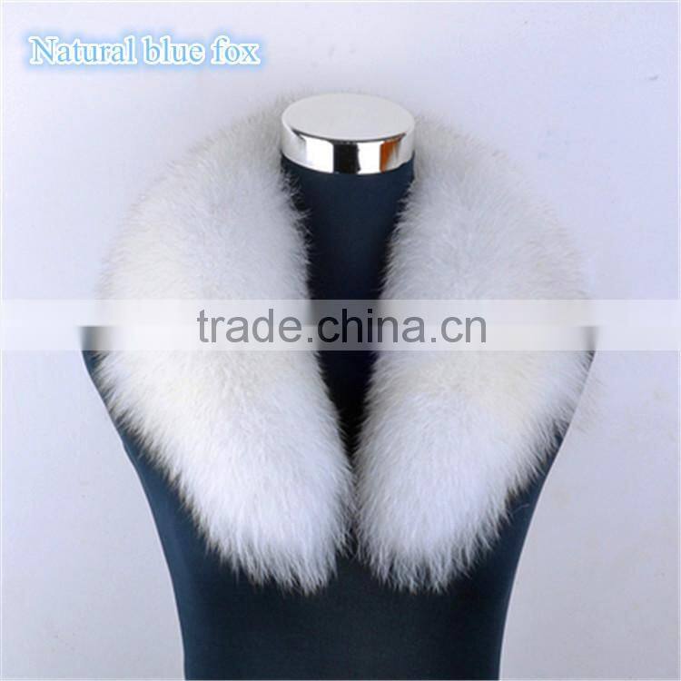 Big Genuine Detachable Fox Fur Shawl Collar for Women Down Coat