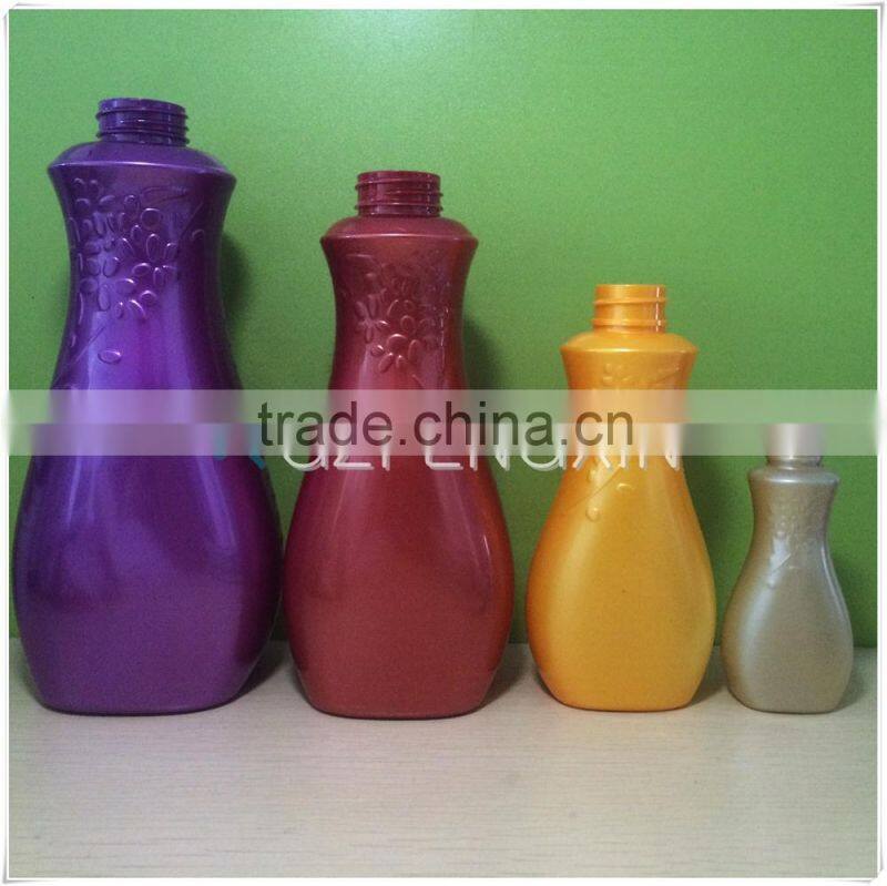 500ml design red plastic shampoo bottles with filp top cap