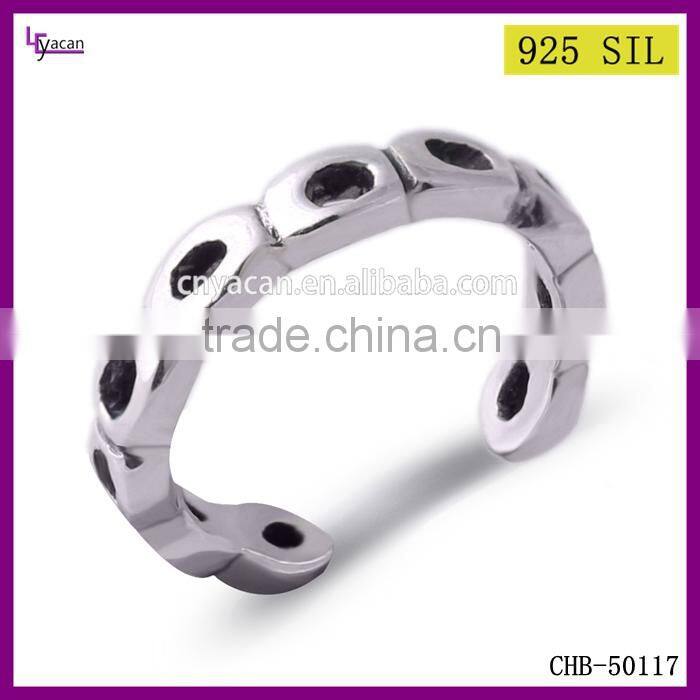 Fashion Jewellery Crystal 925 Sterling Silver Vintage Fashion Spiral Finger Ring