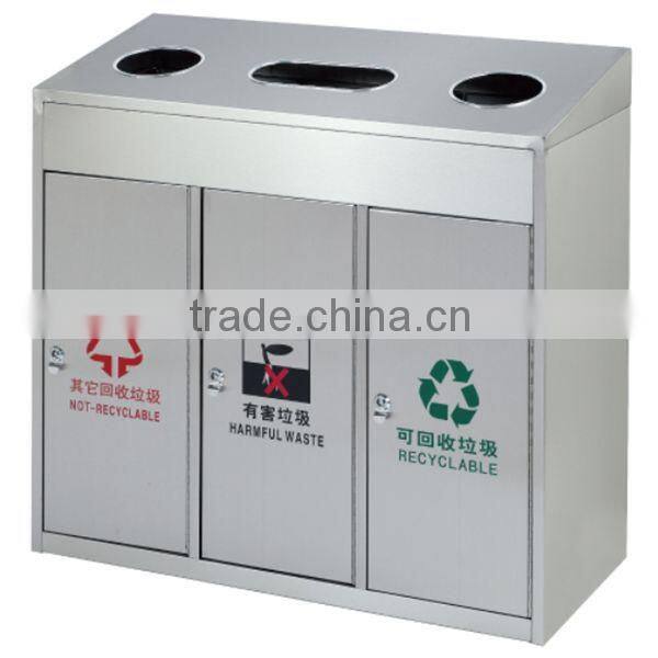 Outdoor Metal Wire Trash Bin/Garden Large Dustbin Type/Industrial Rubbish Bin