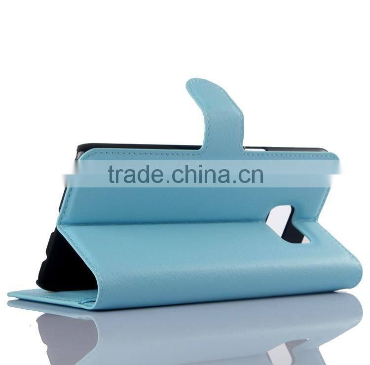 HOT SELLING Luxury Case for Samsung GALAXY S6 edge Plus PU Lichee Leather Flip Cover with Wallet