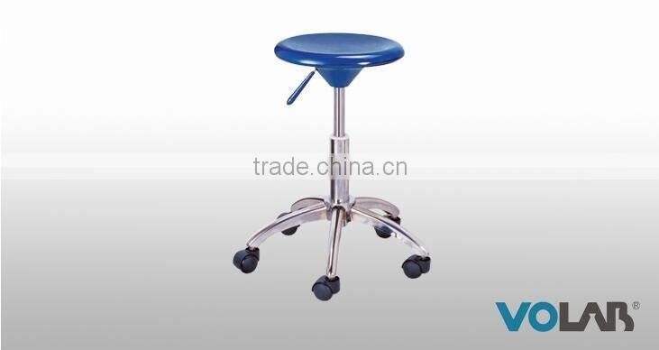 Height Adjustable and Movable Black PU Lab Stool/Laboratory chair