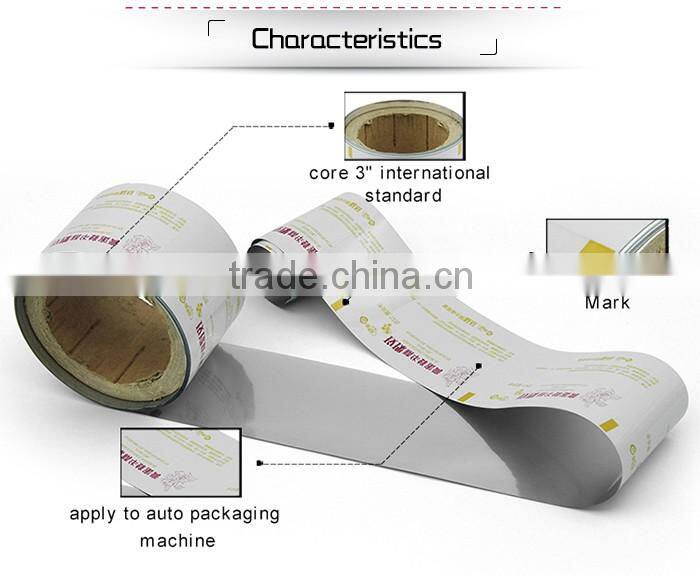 China manufacture color printing packaging plastic film for water pouch