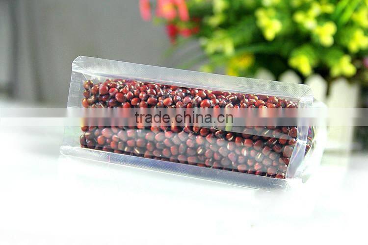 Clear stand up side gusset bottom bag