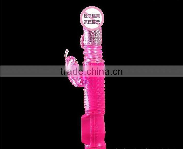 Automatic stretch sex electric vibrators butterfly rotation Magbeads vibrating rubber penis adult sex toys dildo vibrater