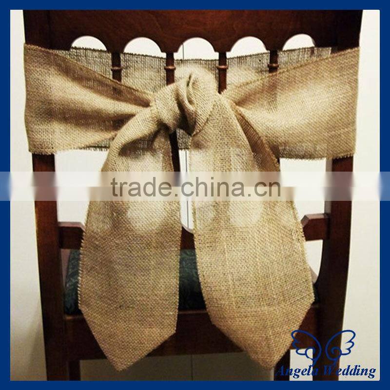 SH013C cheap wedding champagne organza chair sash