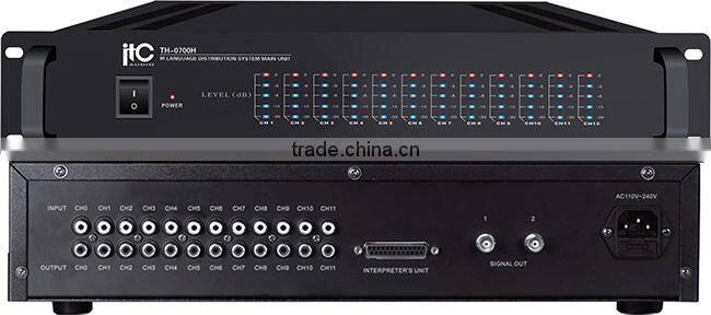 (4, 6, 8, 10 & 12 channels options) Digital conference simultaneous interpretation IR Receiver 12 language translator