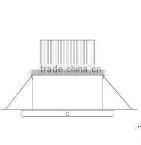 Epistar 12*1w led Ceiling light for Shop lighting, Milky white cover China Hot sell