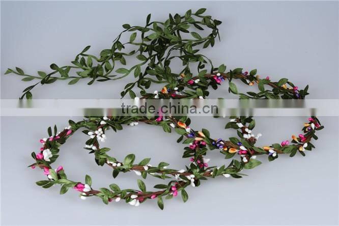 Wedding artificial Flower hair wreath.summer beach gift hair jewelry accessory