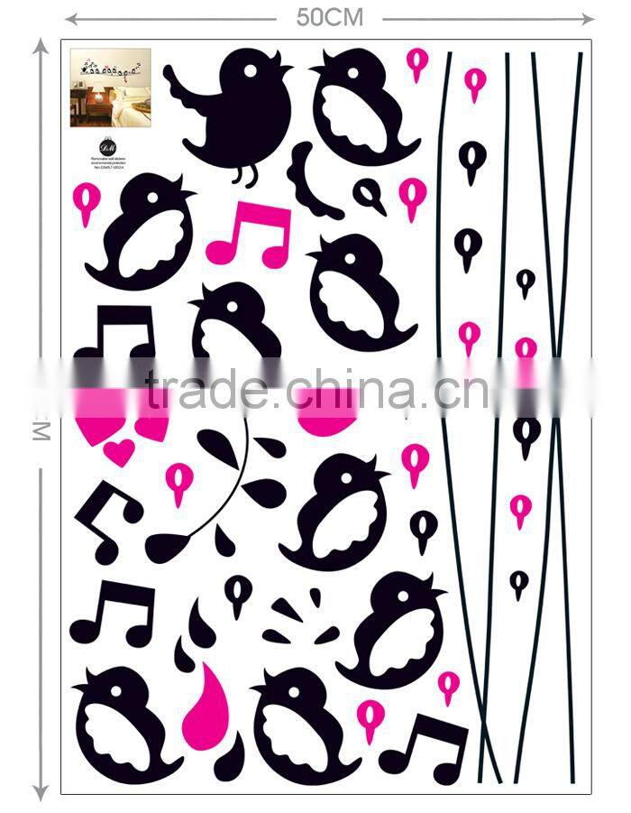 Dining Bedroom Living Room Wall Decal Vinyl Flock of Birds sticker