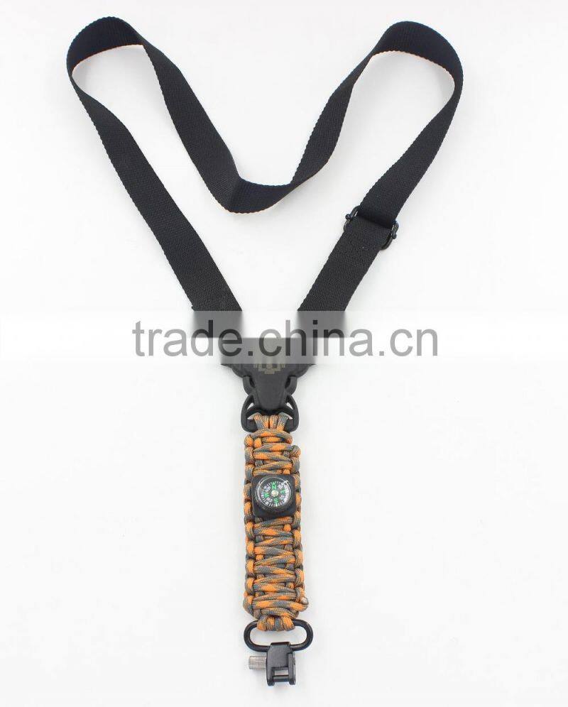 One point paracord rifle sling, Swivel rifle sling
