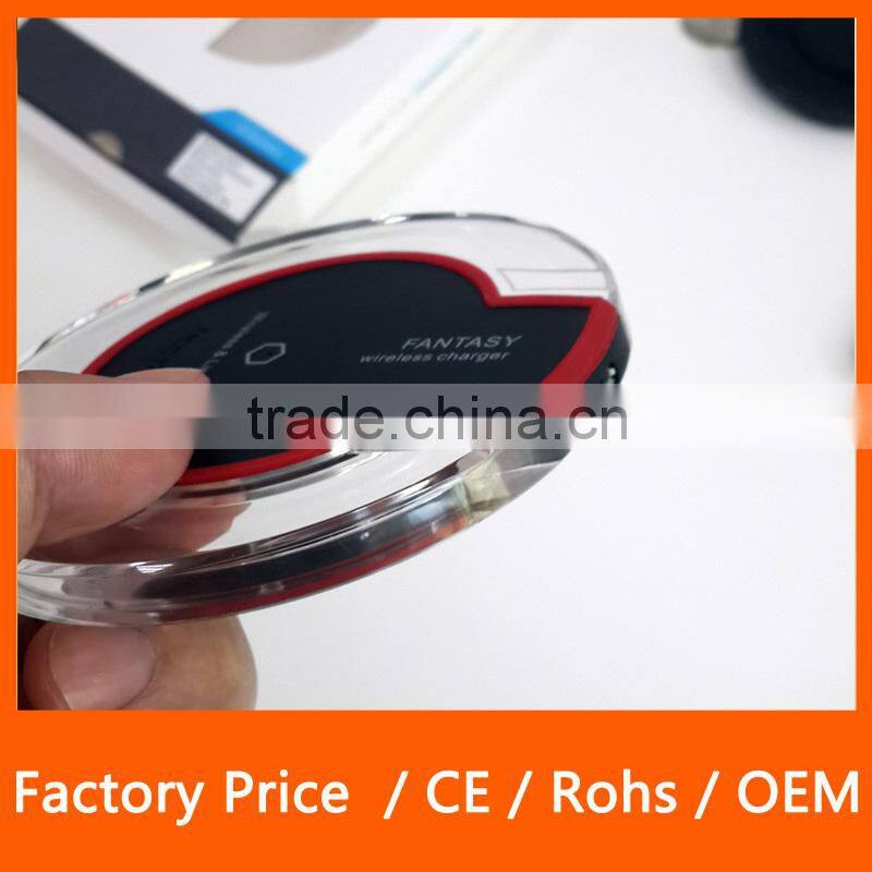 New Hot Selling Ultra Thin High Speed Wireless Charger Coil Charger for Samsung Galaxy S6 Edge