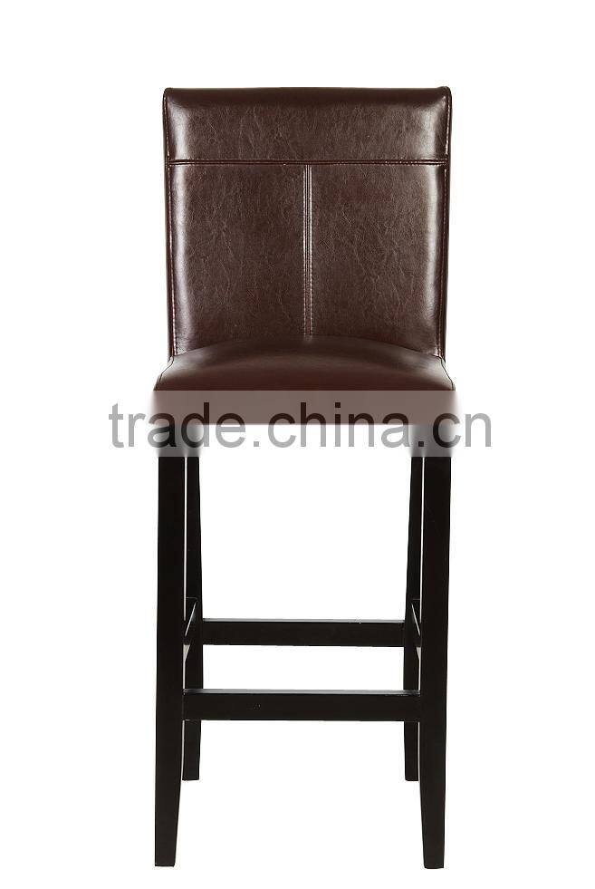 2015 high back and electroplated Frame PU leather dining chair HC-D008