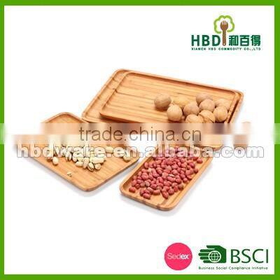 China suppliers bamboo wooden food plate,home decoration rectangle dinner plate,hotel used dinner plates wholesale