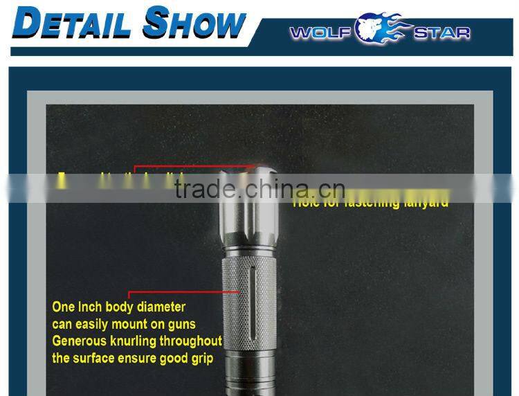 rechargeable police flashlight with CREE T6 LED