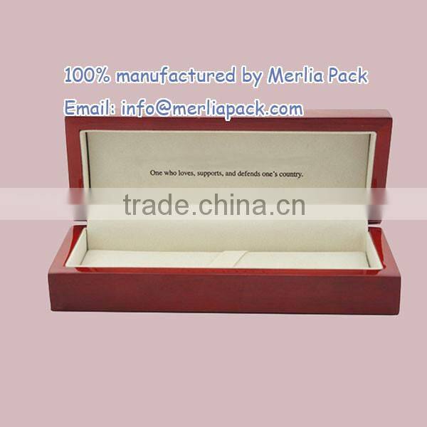 Oak Wood Single Pen & Case Storage Box Calligraphy Wooden Stash Box