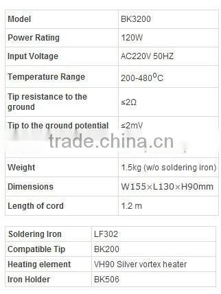 HOT SALE!120W Switching Power Digital Solder Station bk3200 Soldering station 200~480C bk-3200
