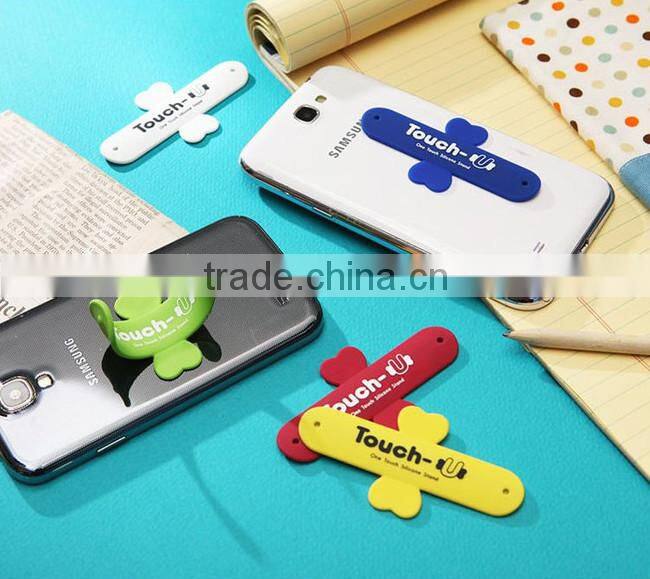 white useful magic stick brackets for mobile phone , fashional touch-u Mobile phone scaffolds