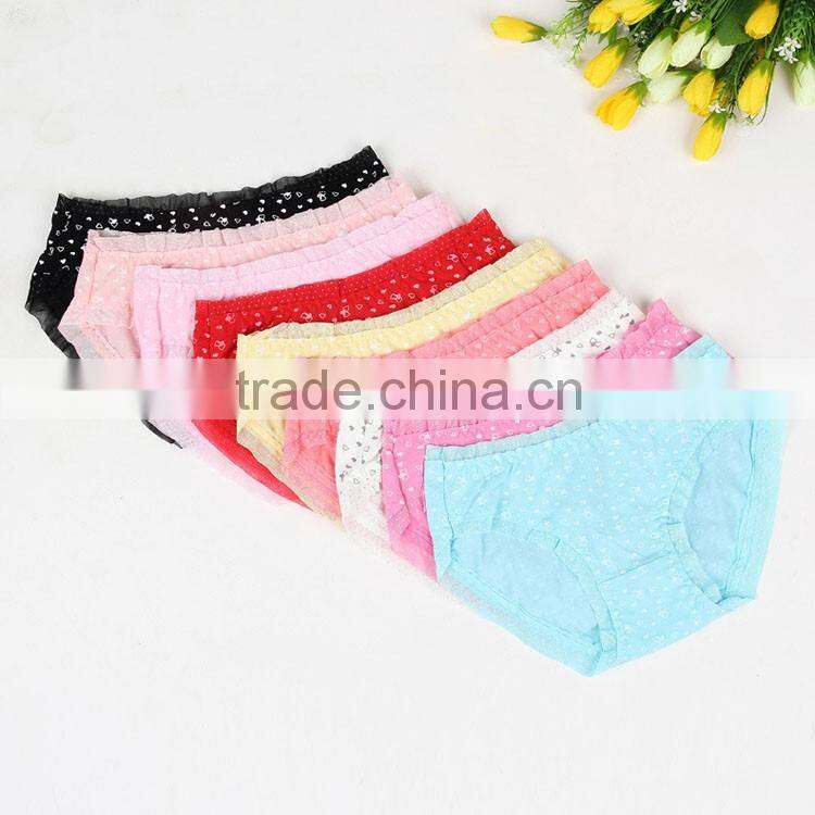 Hot New Style Young Girl Panties Heart Dot Underwear