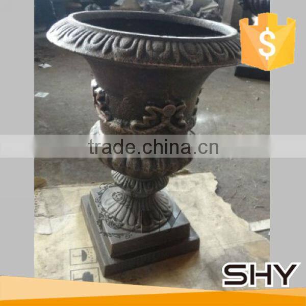 garden cast iron flowerpot for decoration