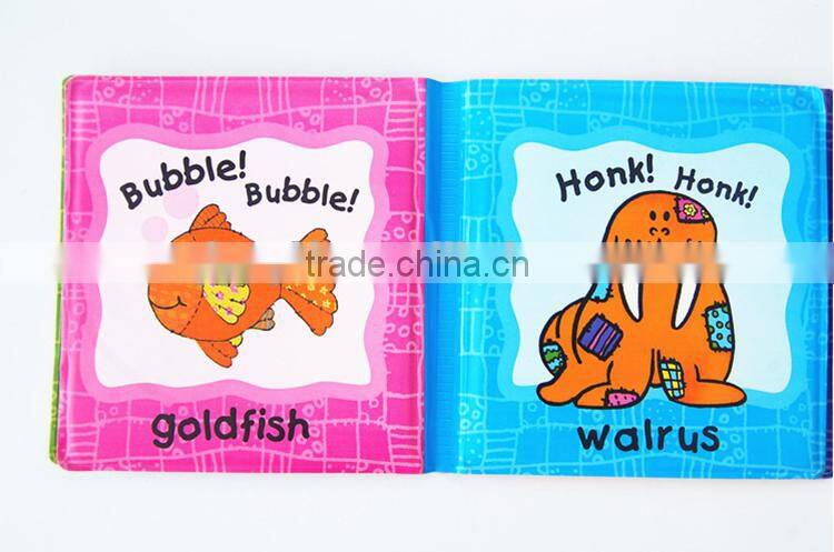 Custom design baby toy soft PVC waterproof bubble baby bath book