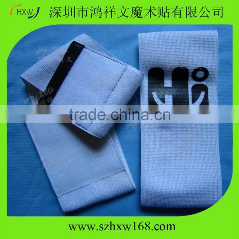 Custom adjustable elastic hook and loop strap