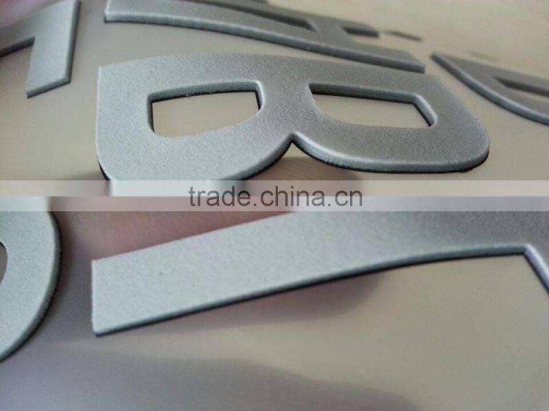 3d raised rubber silicone heat transfer for caps,garments