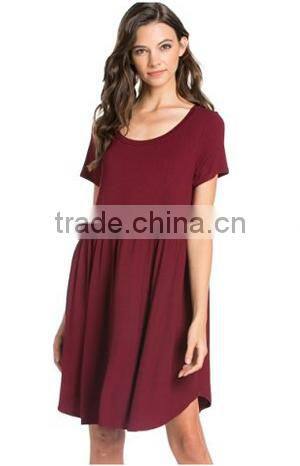 Women's Lovely Babydoll Knit Jersey Dress