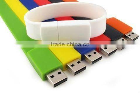 2015 colorful wristband bracelet usb/new metal bracelet usb flash drive