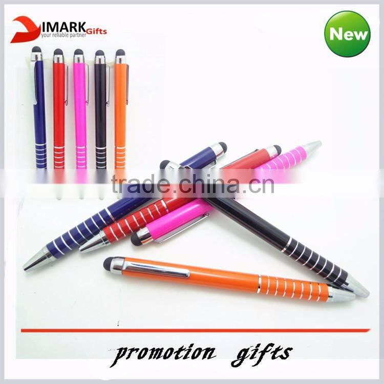 Push Button Stylus Pen Custom Logo Promotional Plastic Pen