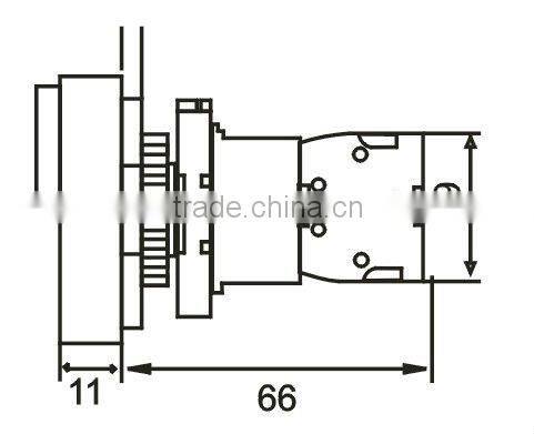 double push button switch resistance type ,red and green with a light 220V XB2-EW