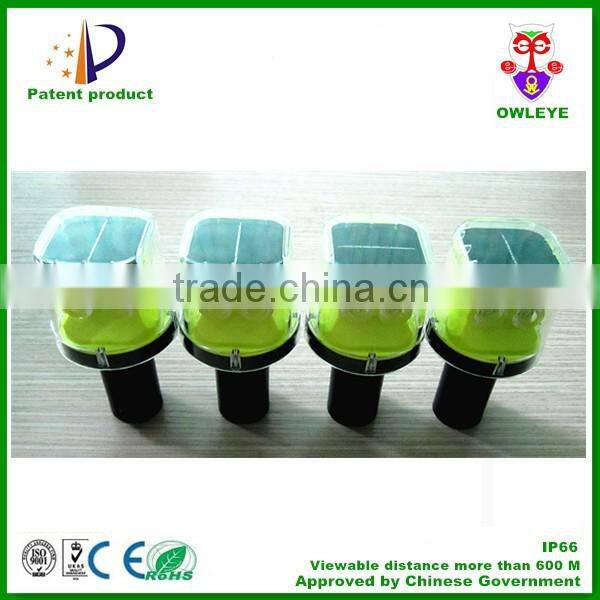 synchronous flash road construction warning light with JJY60 radio signal receiver for safety