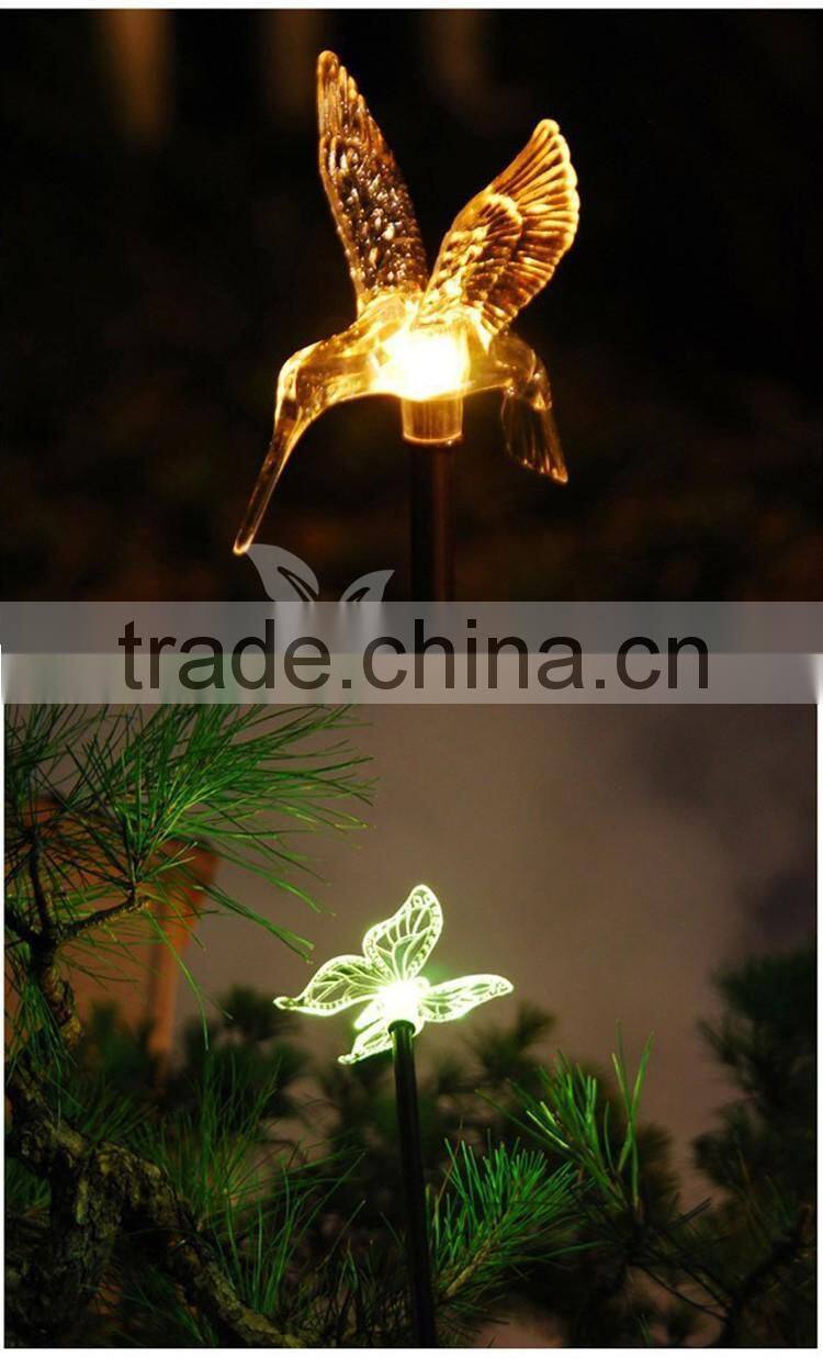 decorative light stake light, Hummingbird shape party light, Color Changing LED light for holidays
