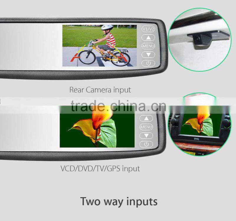 2016 OEM 4.3 Inch Monitor Rearview Mirror, Rear Mirror With Camera Parking Lines