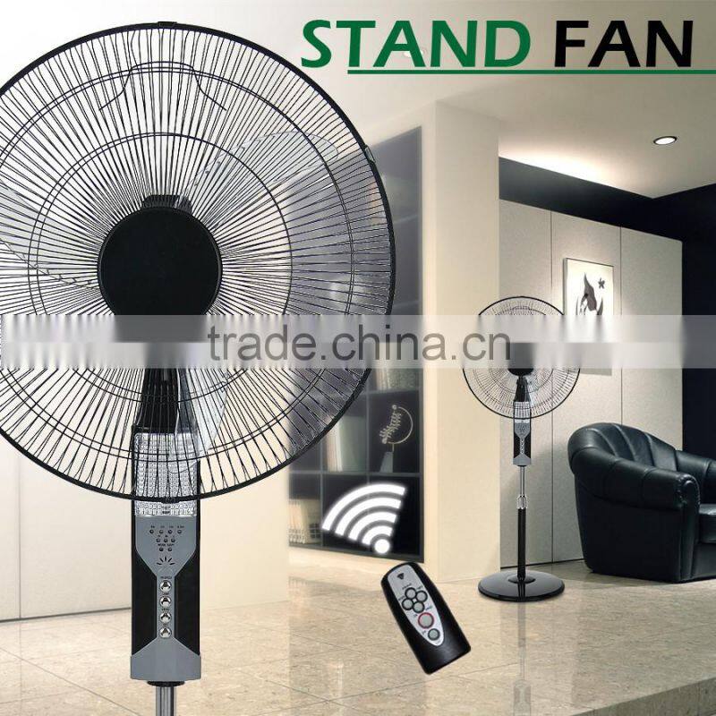 2016 anhui supplier for home use electric stand fan wholesale pedestal fan made in china
