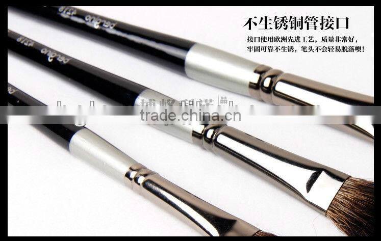 in stock BGN-4218 Bergino 1-12# professional raccoon hair brush artist for oil painting acrylic painting and gouache painting