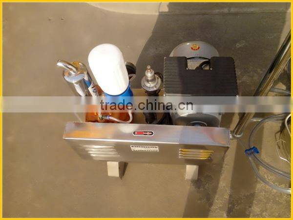 pipeline milking machine group two buckets