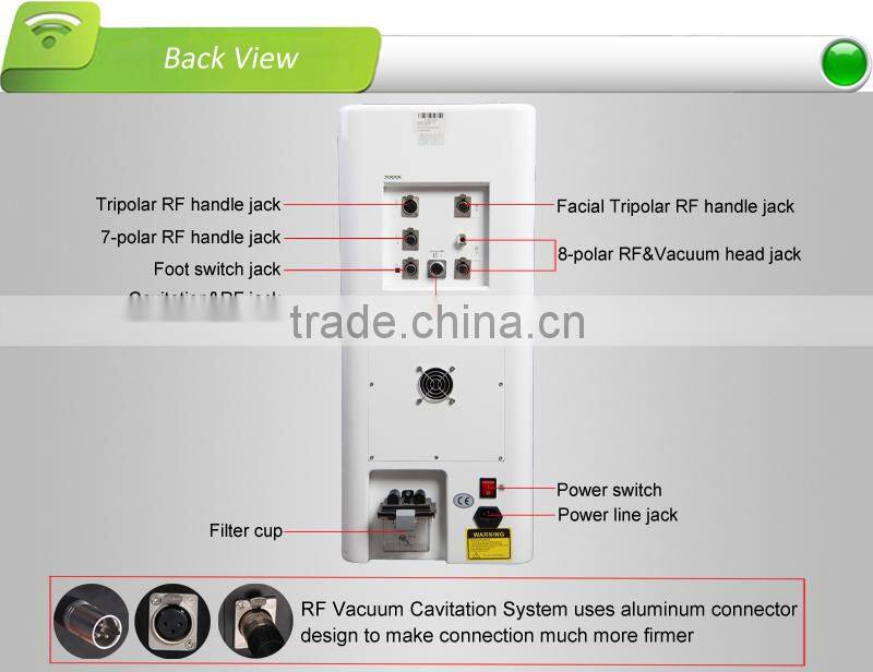 Multifunctional 5 heads body contouring ultrasonic cavitation RF skin tightening machine,40KHZ cavitation&5MHZ RF&100KPa vacuum