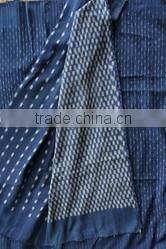 TABLE RUNNER WITH INDIGO DYED COTTON