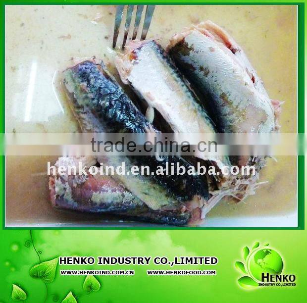 canned mackerel in brine