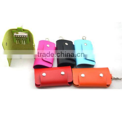 good quality custom size funny pu leather car key holder,key bag, car key waterproof bag