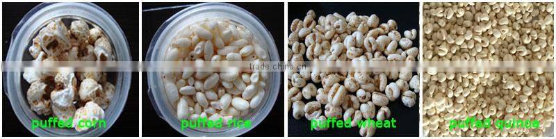 Automatic airflow pop rice snack machine/rice puffed making machine